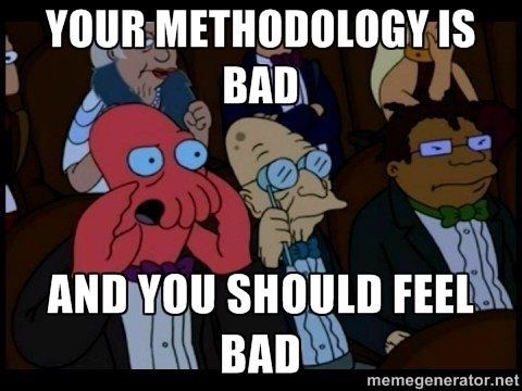 Your methodology is bad AND YOU SHOULD FEEL BAD